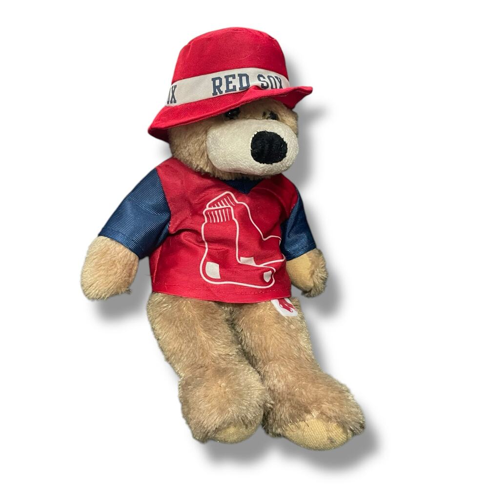 Boston Red Sox Teddy Bear 14" Plush MLB Baseball Good Stuff Fenway Bucket Hat - Picture 14 of 14